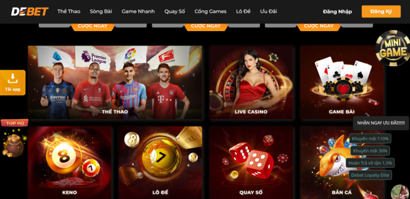 thac mac ve live casino